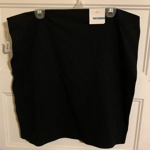 Black knit pencil skirt